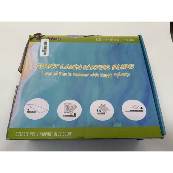 40FT Slip Lawn Water Slide Giant Slip, Splash XL Heavy Duty w 2 Body Boards 7 Ft - Picture 8 of 11